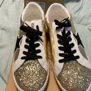 Vintage Havana metallic sparkly sneakers